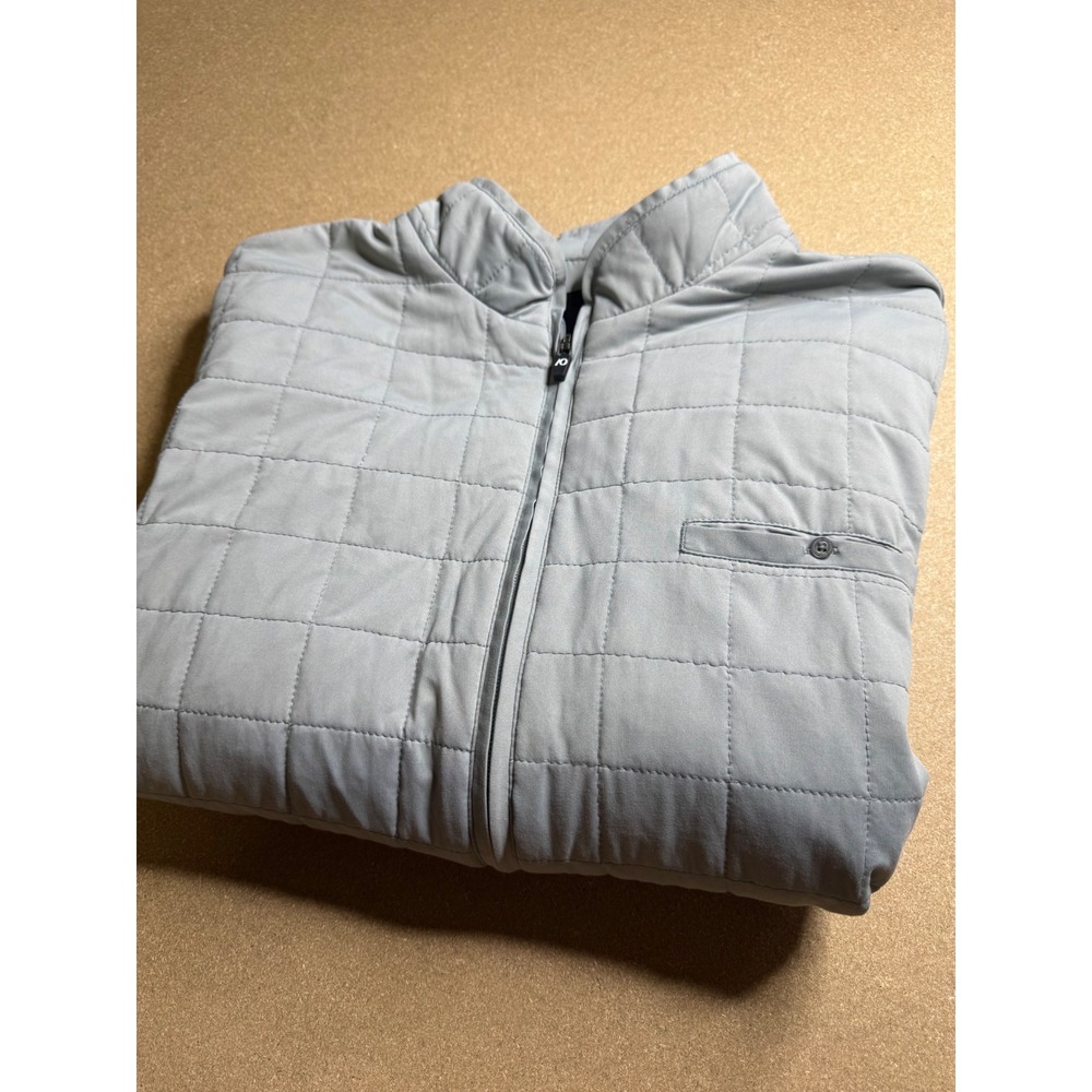 AndersonOrd Mens Quilted Full Zip Performance Jacket Grey Nature Valley XL